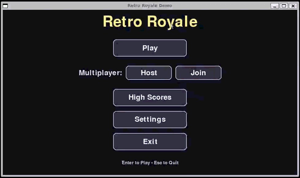 Retro Royale gameplay loop 1